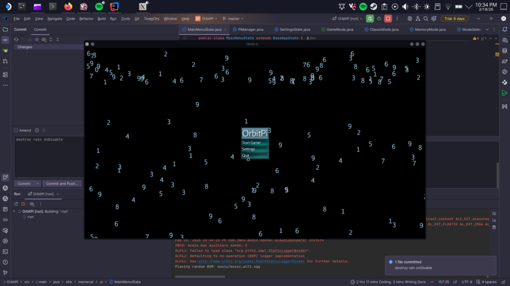 OrbitPi – Devlog 4 [18/2/26]